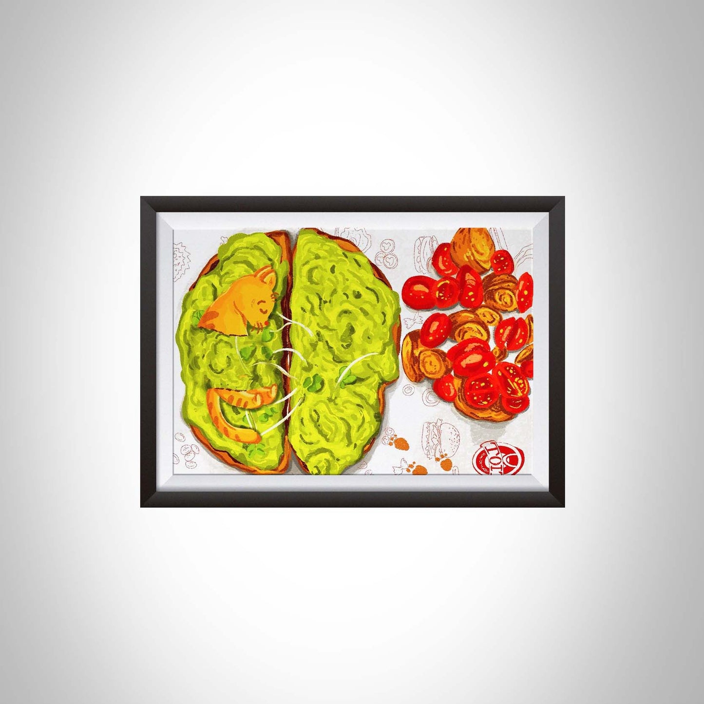 Cat on an Avacado