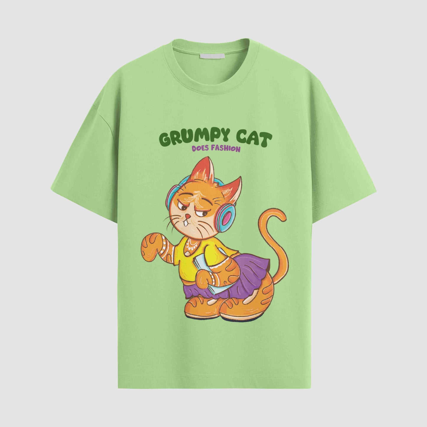 Grumpy cat does fashion