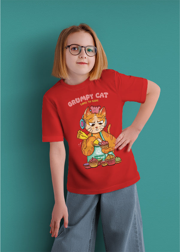 Grumpy cat likes to bake (kids)
