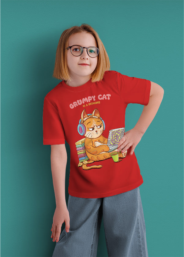 Grumpy cat is a designer (kids)