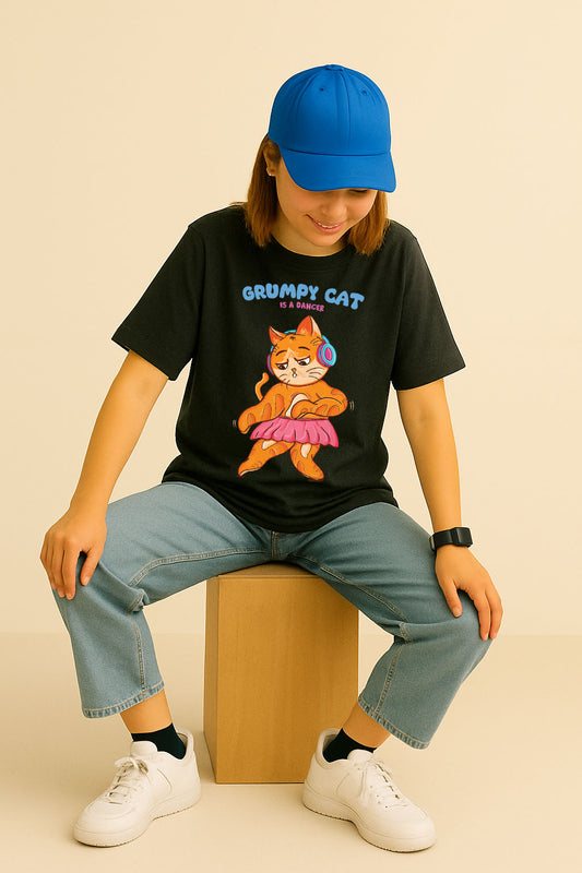 Grumpy cat is a dancer