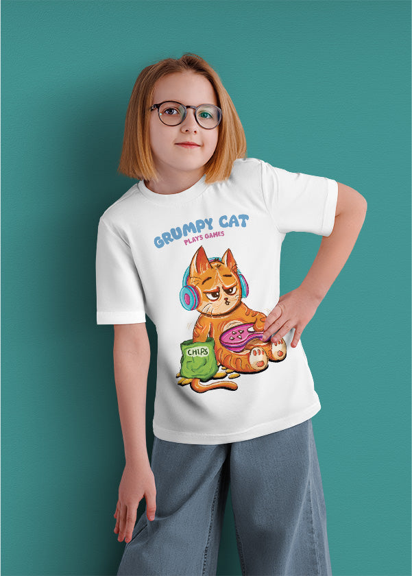 Grumpy cat plays games (kids)