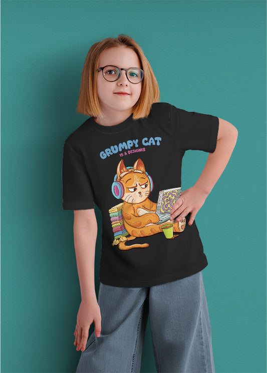 Grumpy cat is a designer (kids)